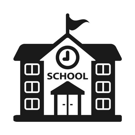 School icon. Illustrationのイラスト素材