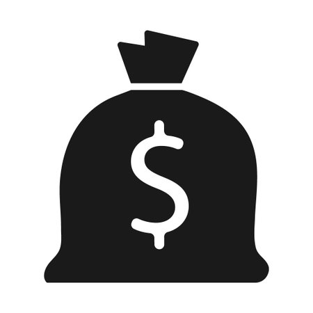 Money bag icon. Illustrationのイラスト素材