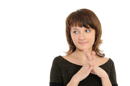 Thinking Girlの写真素材