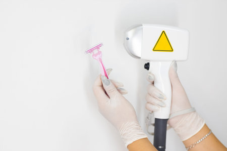 Laser epilator vs shaving razor