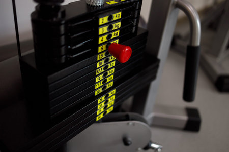 Amount of weight on lifting machine