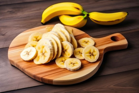 banana slices. Generative AIの素材