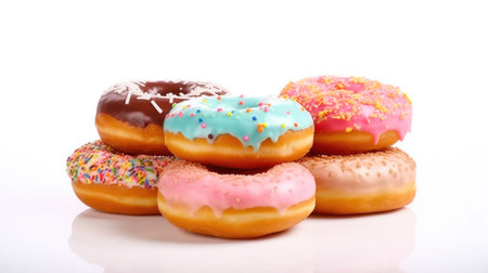 Minimalistic Donuts for Every Occasion. Generative AIの素材