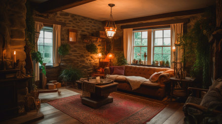 Inviting Tranquility: A Slice of Domestic Bliss. Generative AIの素材