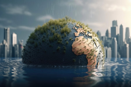 Exploring Global Warming. Generative AIの素材