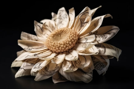 Cash Infused Beauty: A Flowering Wealth Symbol. Generative AIの素材