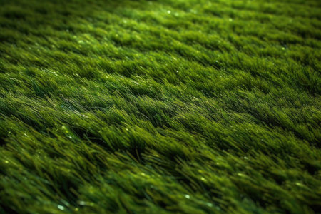 Textured Artificial Grass Surface. Generative AIの素材