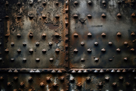 Aged Grunge Metal. Generative AIの素材