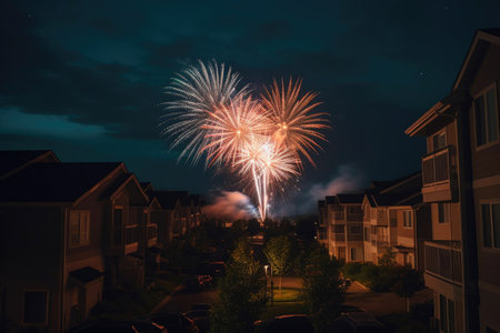 American Pride on the 4th of July. Generative AIの素材