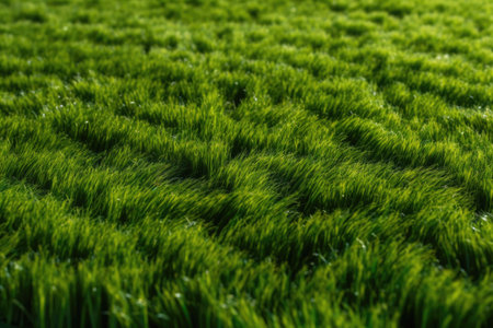 Lush Faux Grass Background. Generative AIの素材