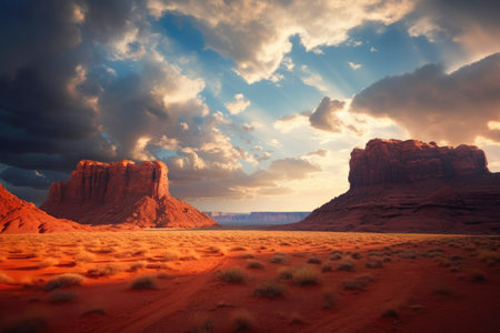 Captivating Desert Beauty. Generative AIの素材