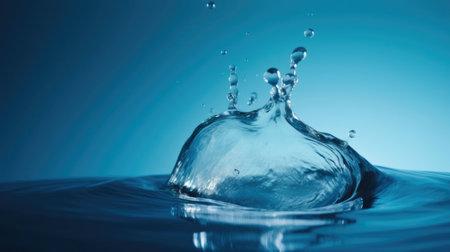 Liquid Reflections: Wellness Embodied in Drops. Generative AIの素材
