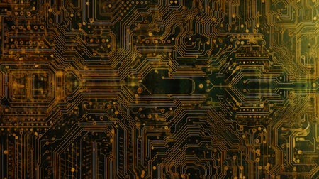 Abstract Circuit Symphony. Generative AIの素材