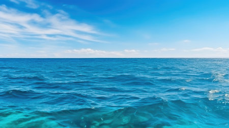 Sunlit Seascapes: Embracing the Ocean. Generative AIの素材