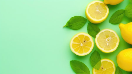 Vibrant Citrus Splash: Lemonsの素材