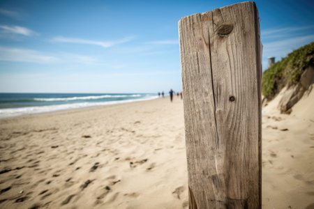 Rustic Sign amidst Coastal Beautyの素材