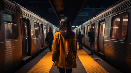 Transcending Urban Life: The Subway's Meditative Momentの素材