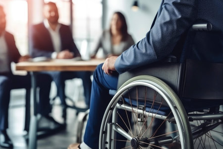 Wheelchair User and Teamの素材