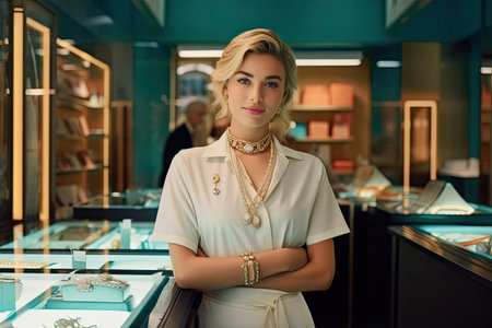 Skilled Female Jeweler at Workの素材