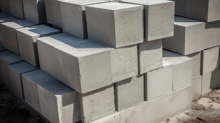 Foundation Building Blocks in Neutral Grayの素材