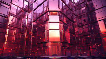 Violet Skies Embrace the Dark Gold Structureの素材