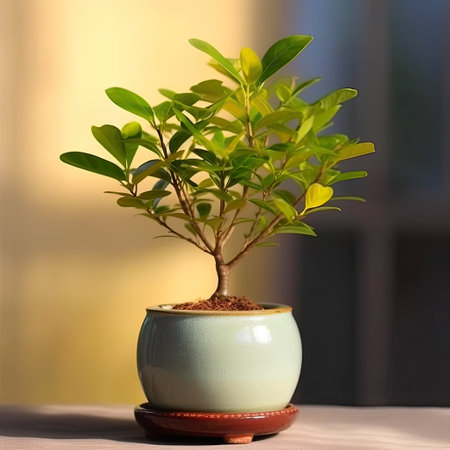 Small Leaf Plant on a Sunny Dayの素材