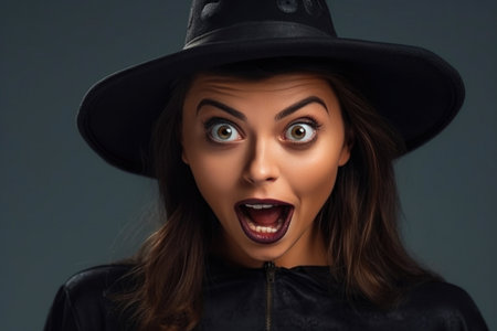 Close-Up of a Youthful Witch Ensembleの素材