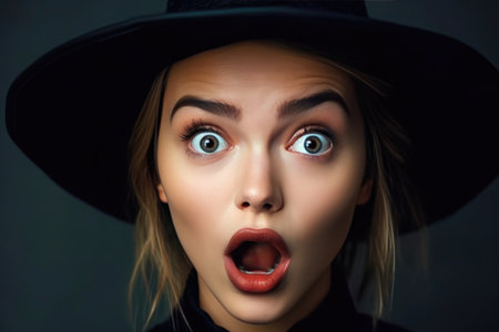 Close-Up of Trendy Witch Attireの素材