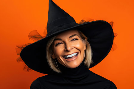 Captivating Halloween Witch: A Playful Delightの素材