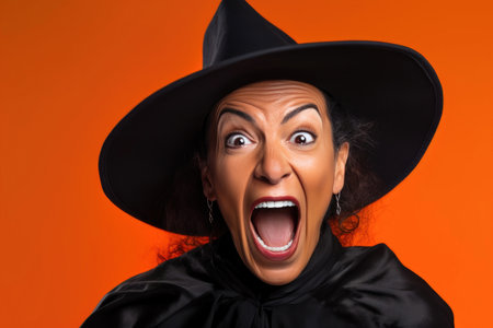 Embracing the Playfulness of Halloween: A Radiant Witchの素材