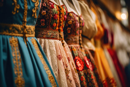 Elegant Oktoberfest Dirndls: A Kaleidoscope of Traditionの素材