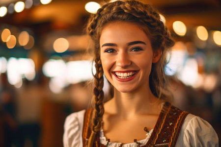 Candid Oktoberfest Happiness: Model Celebratingの素材