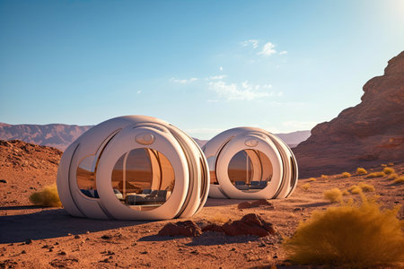 Futuristic Desert Livingの素材