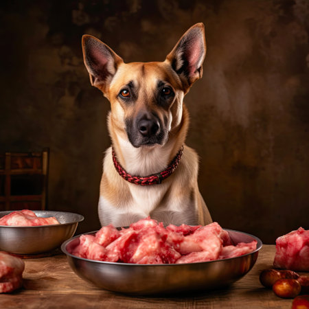 Dog Devours Raw Mealの素材