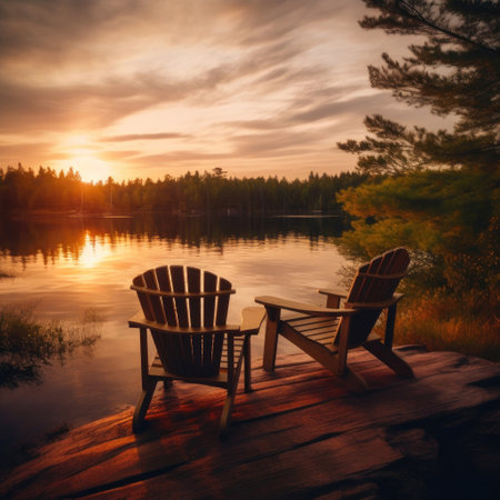 Evening Bliss: Lakeside Chairsの素材