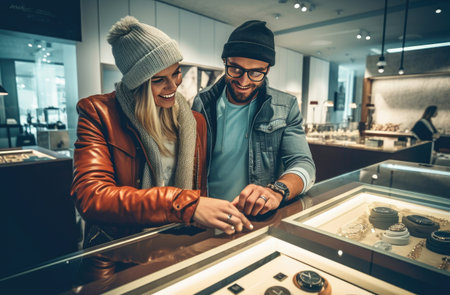 Luxury Watch Shopping with Credit Cardの素材