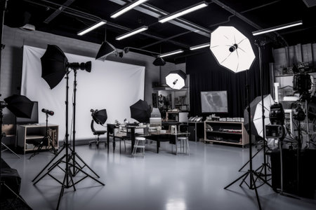 A Close-Up View of Professional Photography Gearの素材