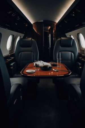 Exploring the All-Black Jet Interiorの素材