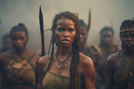 African Hunters in the Ethereal Savannaの素材