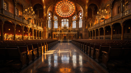 Masterful Stained Glass and Towering Domeの素材