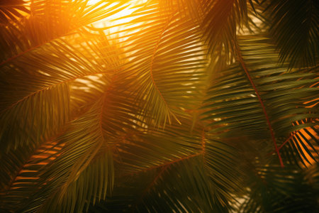 Exquisite Palms on a Serene Natural Backdropの素材