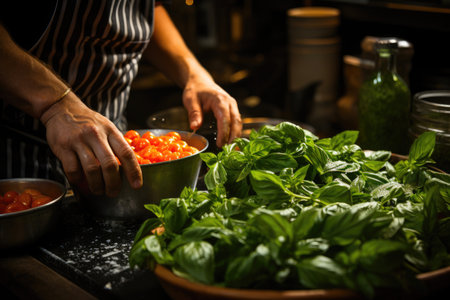 Basil Infusion into Tomato Soupの素材