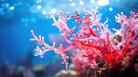 Coral Cascade: Vibrant Hues Beneath the Wavesの素材