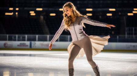 Graceful Figure Skating on Iceの素材
