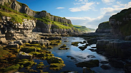 Coastal Cliff's Enigmatic Shadowsの素材