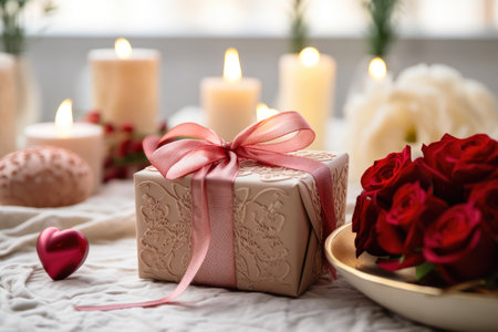 Romantic Gift in a Cozy Sceneの素材