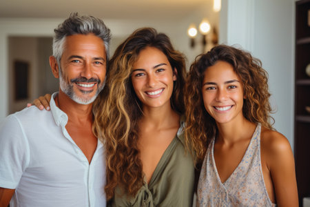 Middle/Upper Class Brazilian Family Cherishing Time Togetherの素材