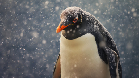 Arctic Penguin: A Blizzard's Embraceの素材