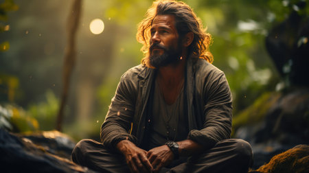 Deep Meditation Amidst the Treesの素材