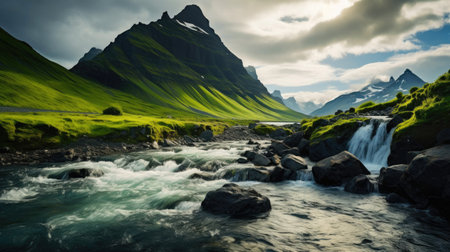 Serene Symphony of Cascading Watersの素材